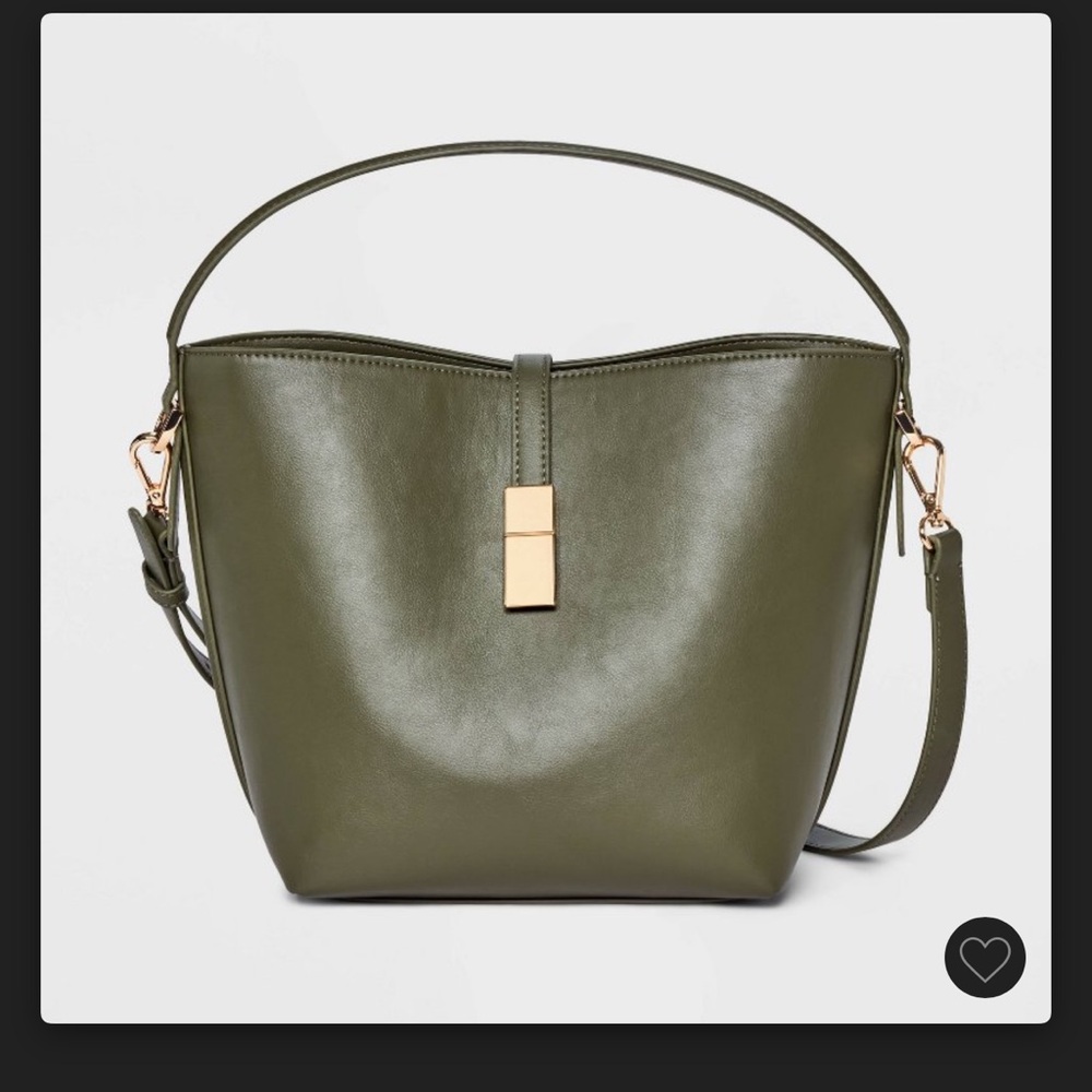 A New Day Bucket crossbody olive green 
New without tags